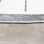 Kids Rug Tweet with Lion Face Round Play Mat in Grey RugYourHome