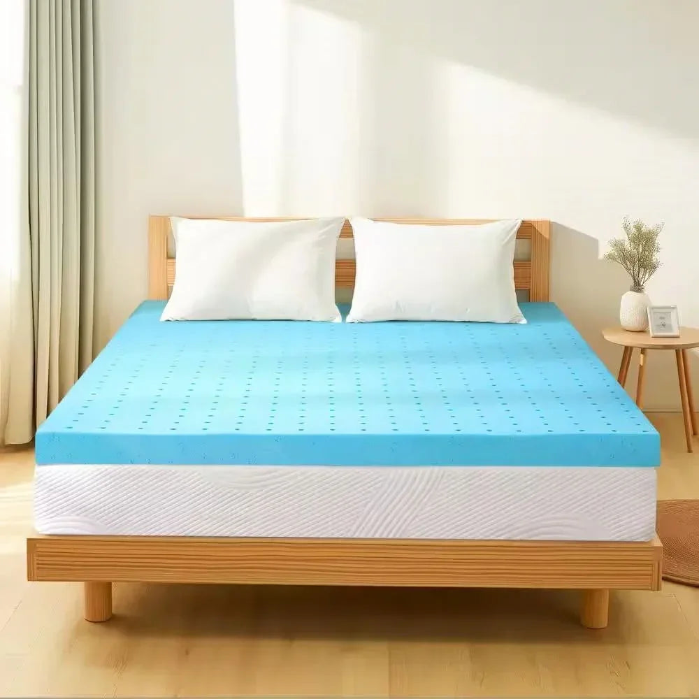 King size 3-inch Thick High Density Memory Foam Mattress Topper