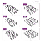 King size 5-inch Low Profile Metal Box Spring Mattress Foundation with Cover