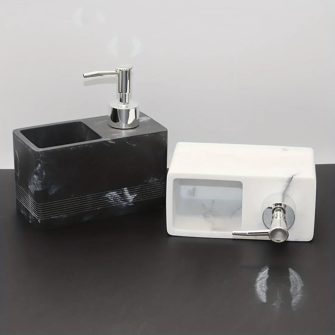 Kitchen Multi-Functional Cleaner Soap Dispenser, Manual Press Pump for Dish Soap and Sponge Storage, Dish Soap Dispenser, Dish Soap Dispenser with Sponge House Of Avana