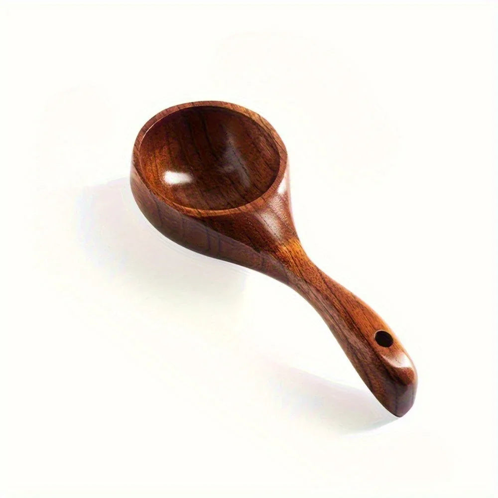 [Ergonomic Kitchen Spoon] 1pc Kitchen Spoon - Ergonomic Handle, Durable Construction | Non-Slip Grip, Compact Design for Precise Measuring, Scooping, Serving - Ideal for Baking, Cooking, Soup Serving - Safe for Home & Profess House Of Avana [[SKU:HOA-MSC-005]]