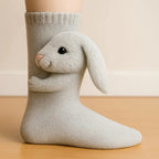 Animal Pattern Socks, Knitted Plush Cute Animal Design, Unisex, Suitable for All Sizes House Of Avana [[SKU:HOA-XMS-405]]