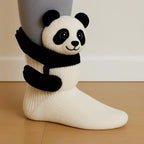 Animal Pattern Socks, Knitted Plush Cute Animal Design, Unisex, Suitable for All Sizes House Of Avana