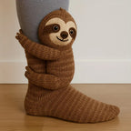 Animal Pattern Socks, Knitted Plush Cute Animal Design, Unisex, Suitable for All Sizes House Of Avana [[SKU:HOA-XMS-405]]