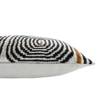 Labyrinth Silk Velvet Ikat Throw Pillow Cover X 24, lifestyle image - House Of Avana