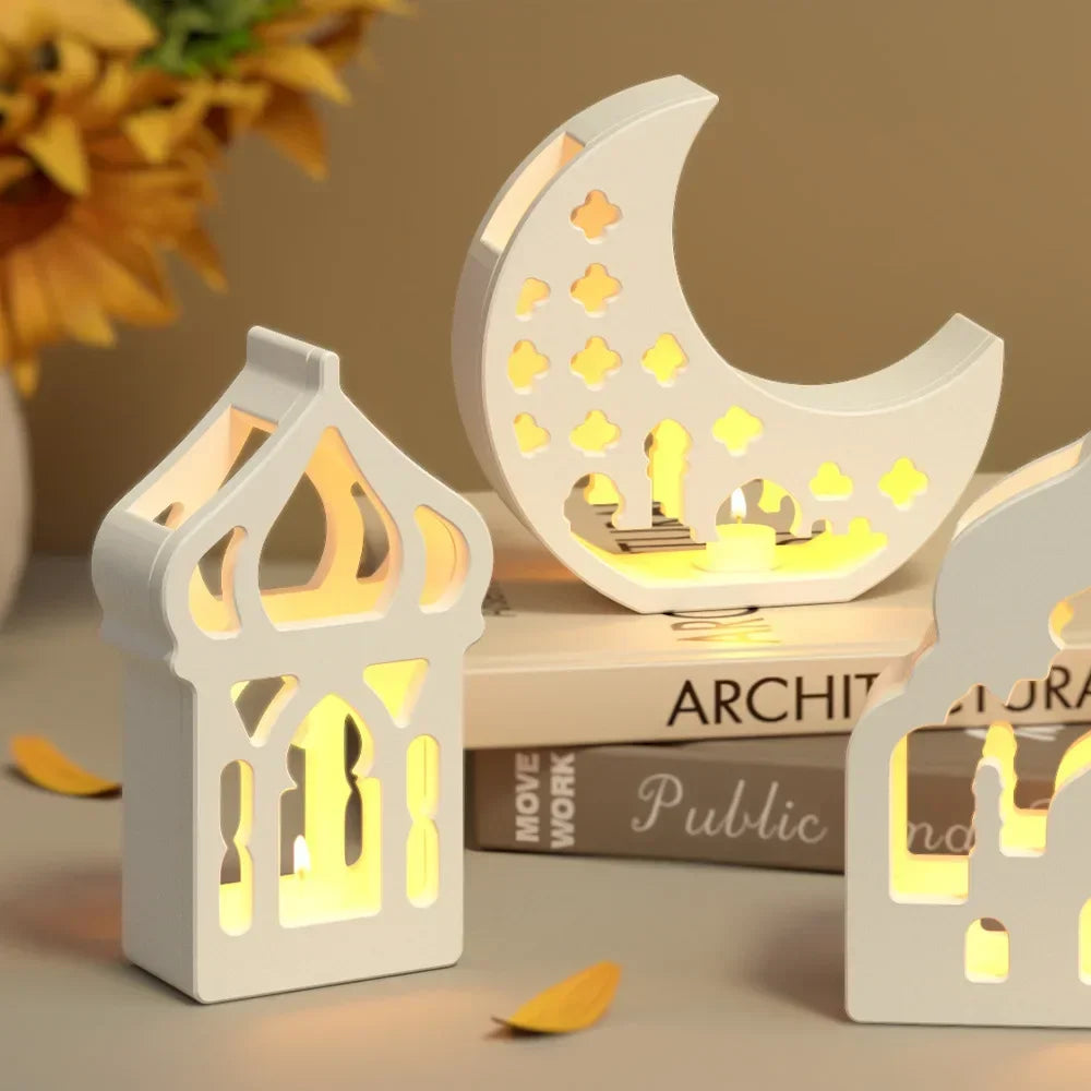 Lampshade - Hollow Silicone Moon Candle Holder