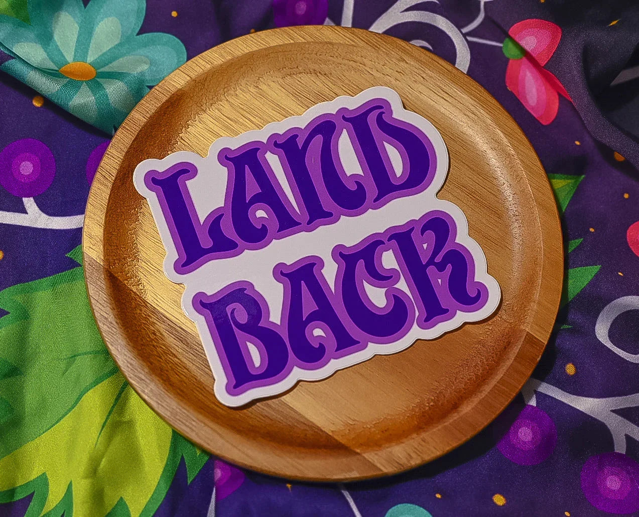Land Back Sticker Bizaanide'ewin