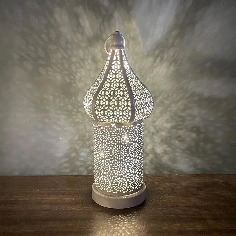 Lantern - LED Gold Wrought Iron