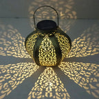 Lantern - Solar Iron Moroccan Large