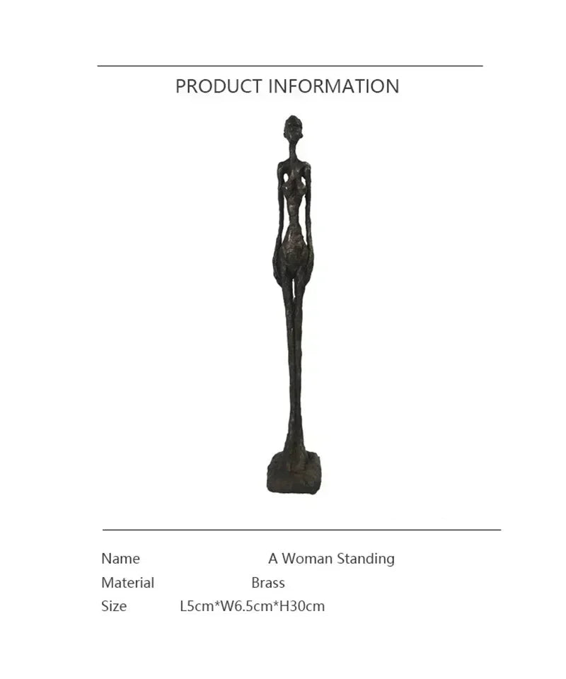 Large Bronze Sculptures Handmade Famous Decoration Statue Living Room Home Decor Accessories Abstract Figurines for Interior - House Of Avana