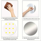 Large Modern Wave Mirror - Full-Length Vertical design with Curve, Elegant Bedroom Living Room Decor, Easy Installation No Wiring Needed, Durable for Home or Commercial Spaces, Wall Mirrors for Living Room, Easyinstallation M House Of Avana