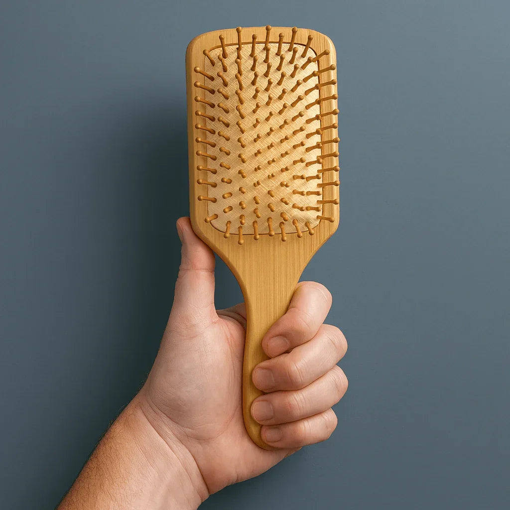 Large Paddle Style Bamboo Hairbrush Zero Waste Outlet