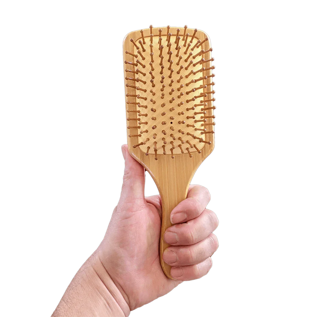 Large Paddle Style Bamboo Hairbrush Zero Waste Outlet