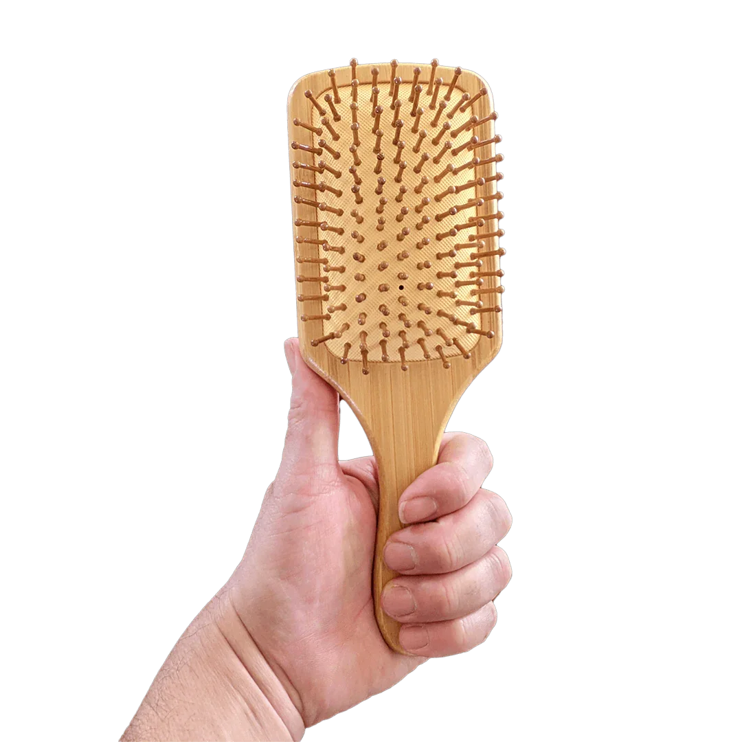 Large Paddle Style Bamboo Hairbrush Zero Waste Outlet