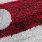 Large Rug Interior Floral Pattern Mottled Light Grey Red RugYourHome