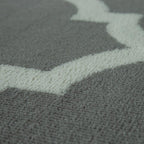 Large Rug Moroccan Pattern Short Pile Rug Modern Trend Grey White RugYourHome