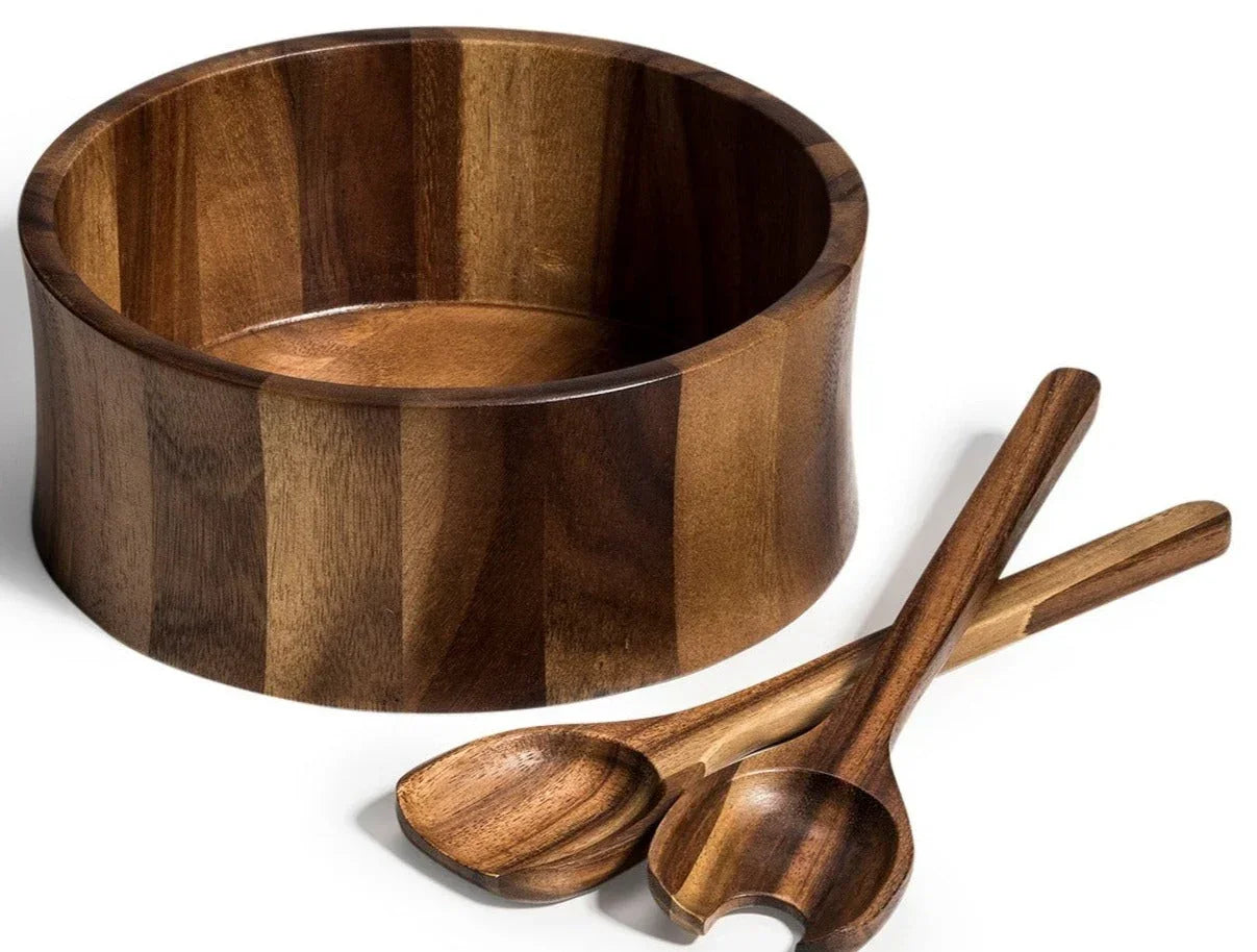 Large Salad Bowl with Servers - 328B3