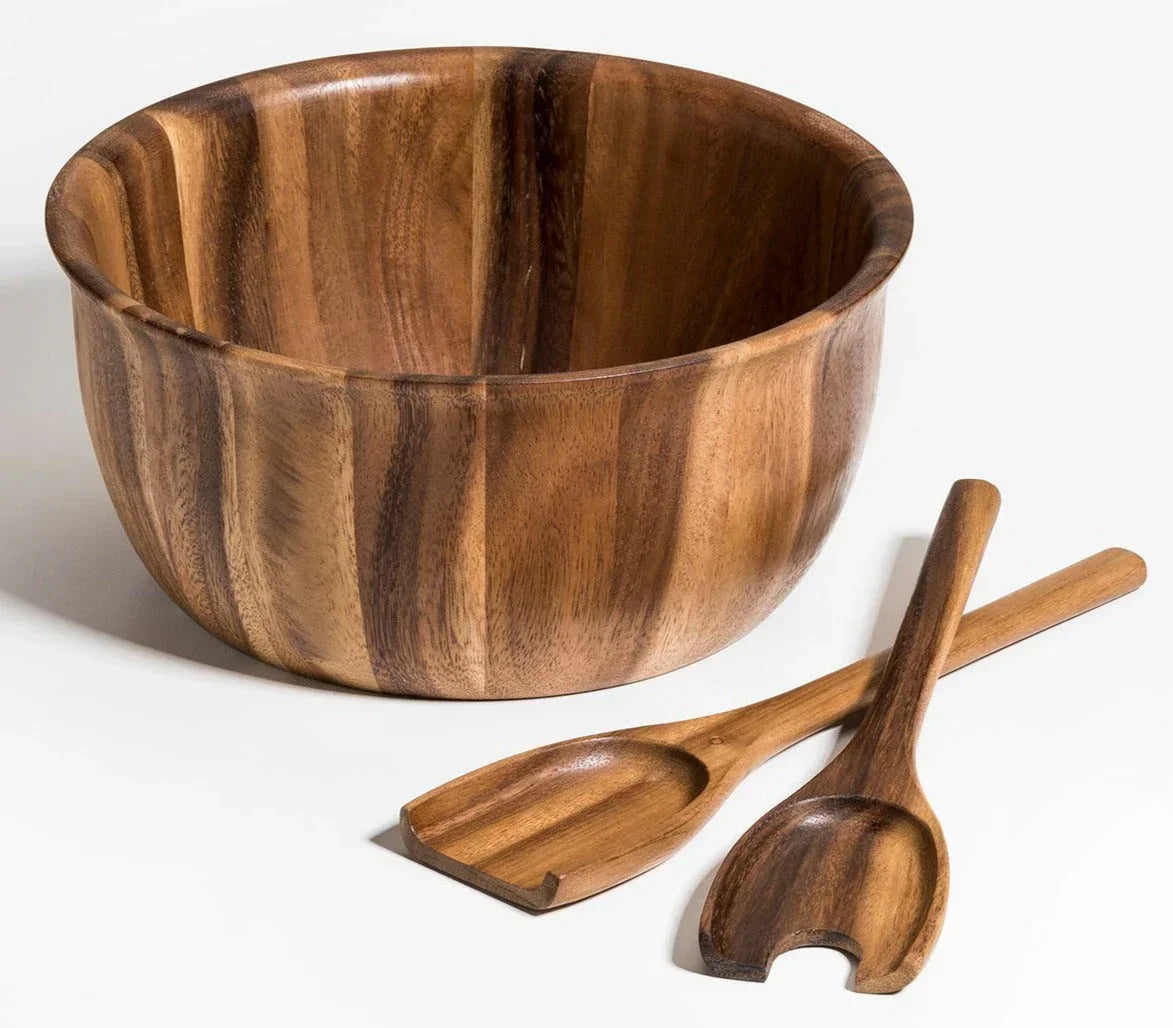 Large Salad Bowl with Servers - 335B3