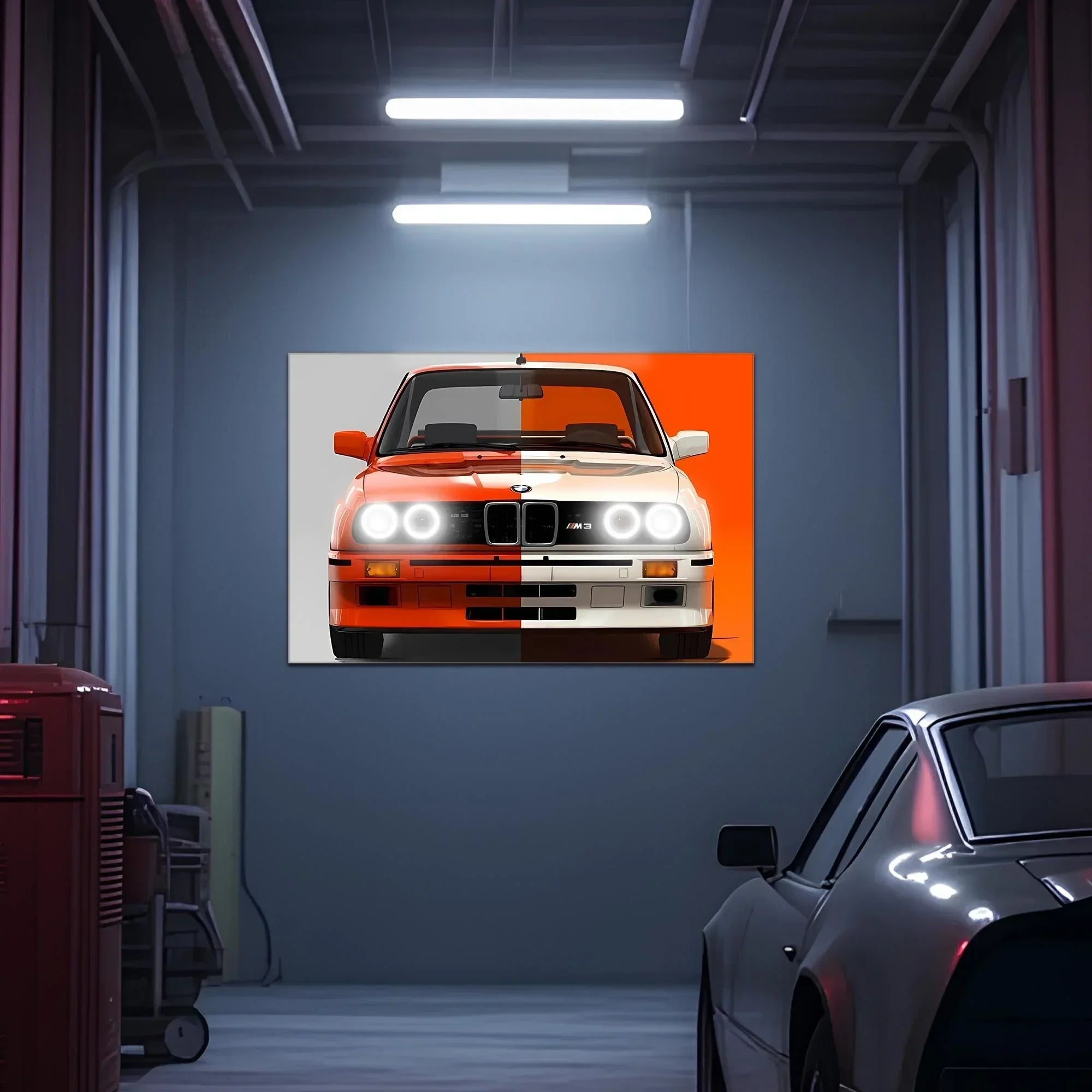 Large Sports Car Neon Wall Art – LED Garage Decor for Car Enthusiasts – Ideal Gift for Men – Free Shipping & 14-Day Returns Peony Atelier