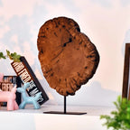Large Vintage Natural Wood-Like Plastic Irregular Date Tree Sculpture - Wall-Mounted Tabletop Decor for Home & Office, Rustic Wedding & Collectible Decoration, 10.23"x11.02"x1.57" (26x28x4cm) - Durable Lightweight Art Piece w House Of Avana