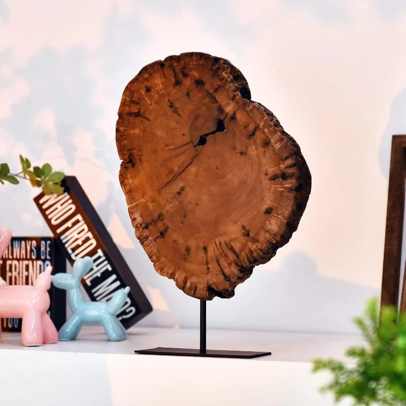 Large Vintage Natural Wood-Like Plastic Irregular Date Tree Sculpture - Wall-Mounted Tabletop Decor for Home & Office, Rustic Wedding & Collectible Decoration, 10.23"x11.02"x1.57" (26x28x4cm) - Durable Lightweight Art Piece w House Of Avana