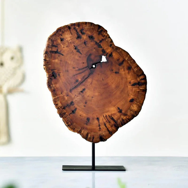 Large Vintage Natural Wood-Like Plastic Irregular Date Tree Sculpture - Wall-Mounted Tabletop Decor for Home & Office, Rustic Wedding & Collectible Decoration, 10.23"x11.02"x1.57" (26x28x4cm) - Durable Lightweight Art Piece w House Of Avana