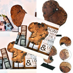 Large Wood-Looking Tabletop Tree Sculpture - Vintage Rustic Decor with Dark Brown & Golden Bark Texture, Irregular Branches & Root Base - Home Office Wedding Decoration, Collectible Gift - Durable Plastic, Easy Assembly (Over House Of Avana