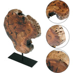 Large Wood-Looking Tabletop Tree Sculpture - Vintage Rustic Decor with Dark Brown & Golden Bark Texture, Irregular Branches & Root Base - Home Office Wedding Decoration, Collectible Gift - Durable Plastic, Easy Assembly (Over House Of Avana