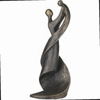 13.75" Bronze Mother & Child Sculpture - House of Avana
