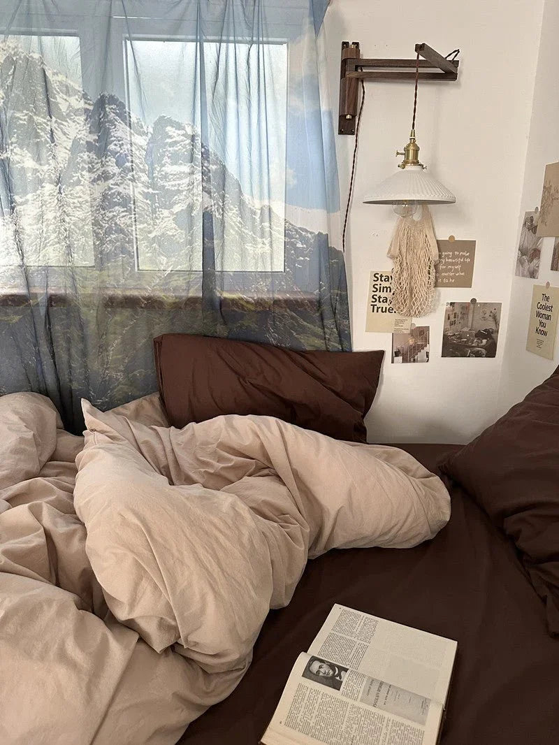 Latte Bedding Set / Brown Ever Lasting