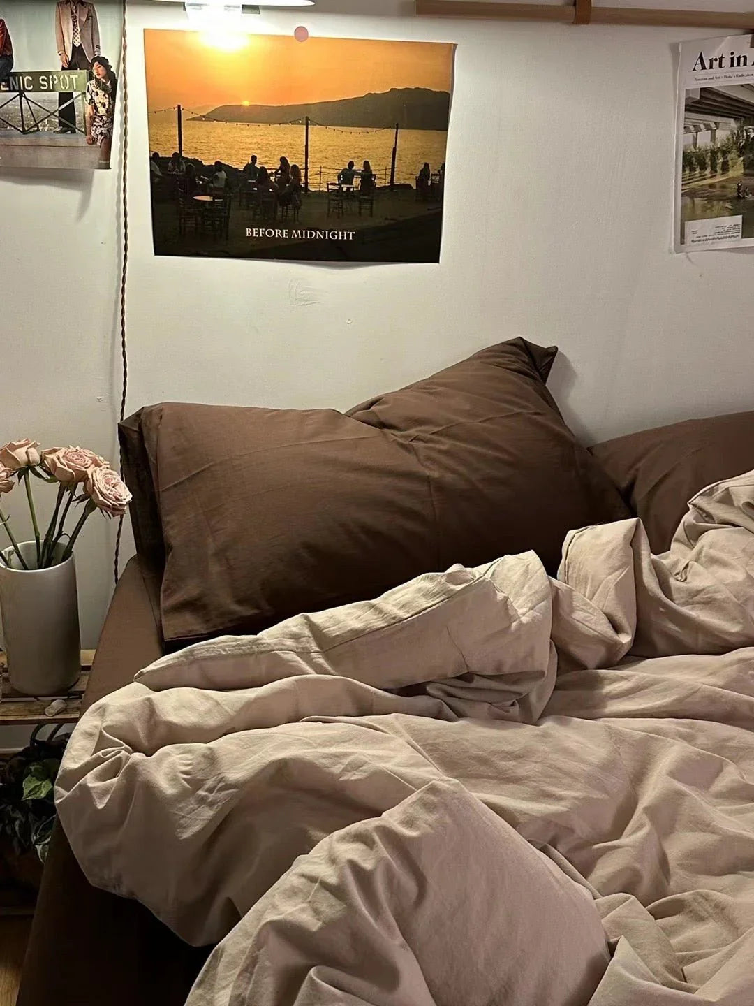 Latte Bedding Set / Brown Ever Lasting