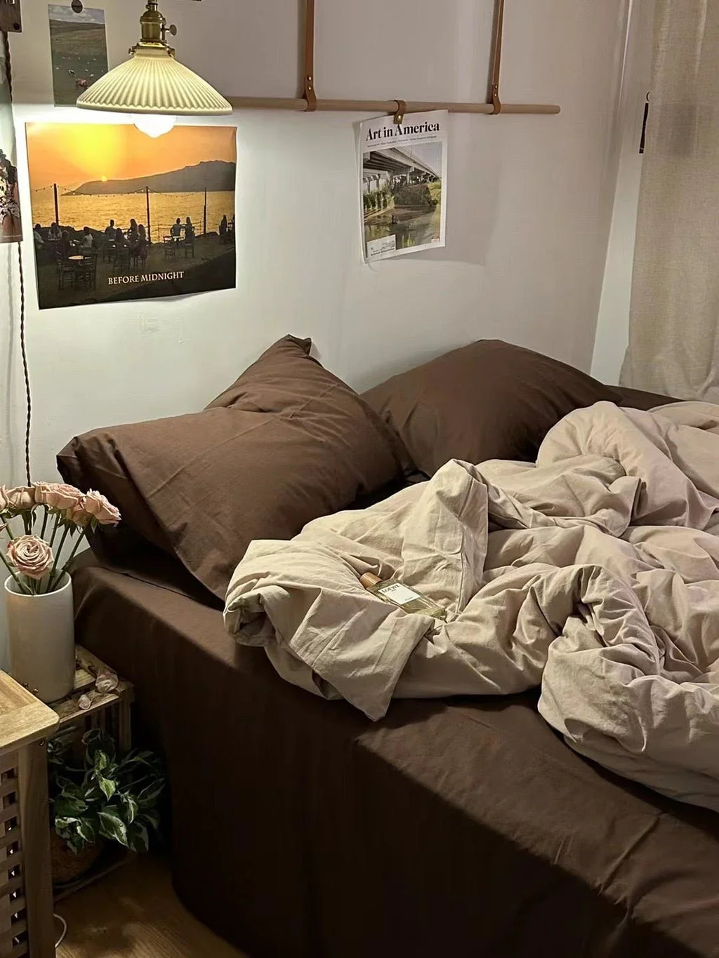 Latte Bedding Set / Brown Ever Lasting