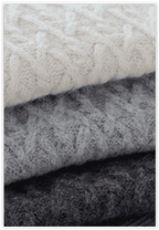 Lattice Cable Mock Sweater