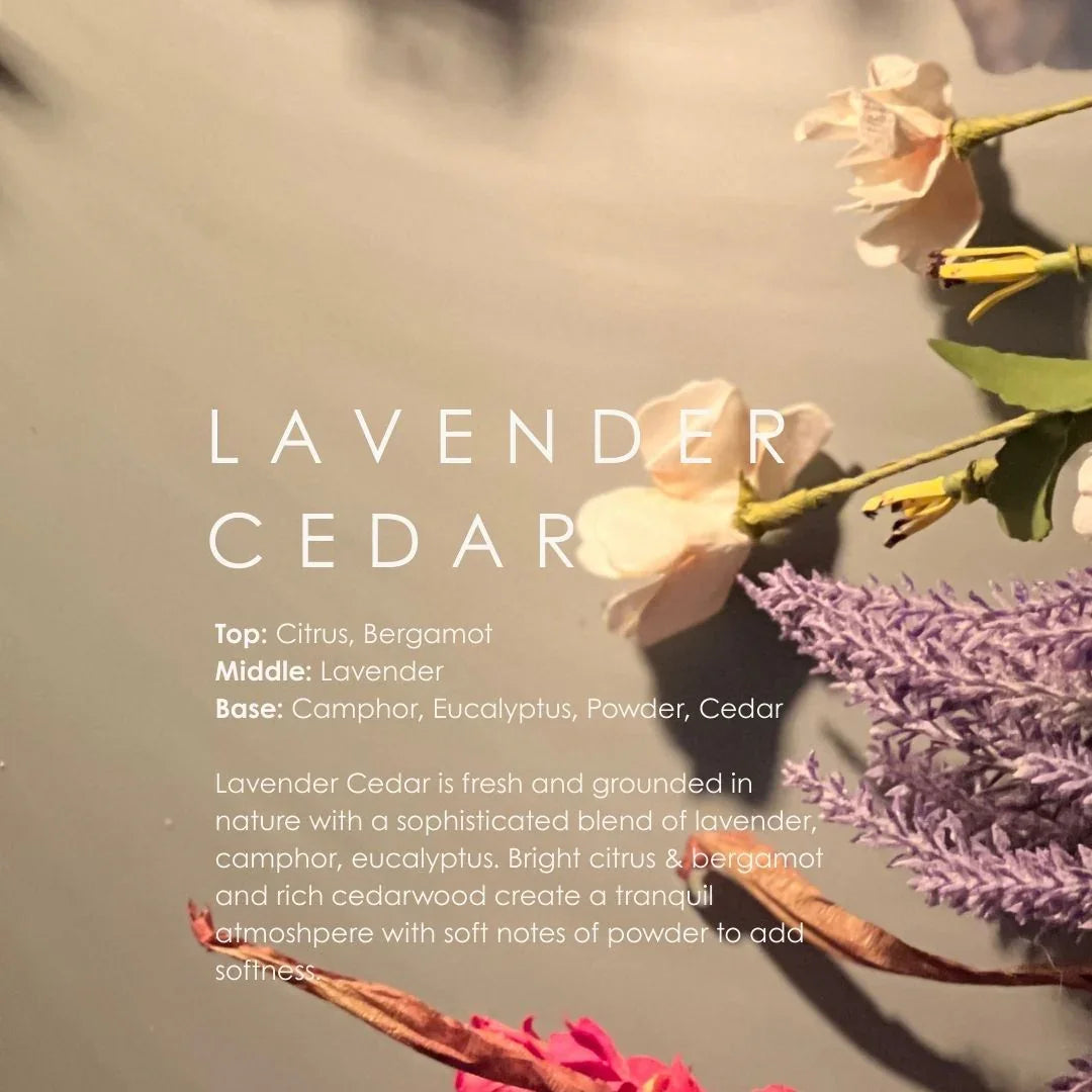 Lavender Cedar Reed Diffuser Grand Candles LLC