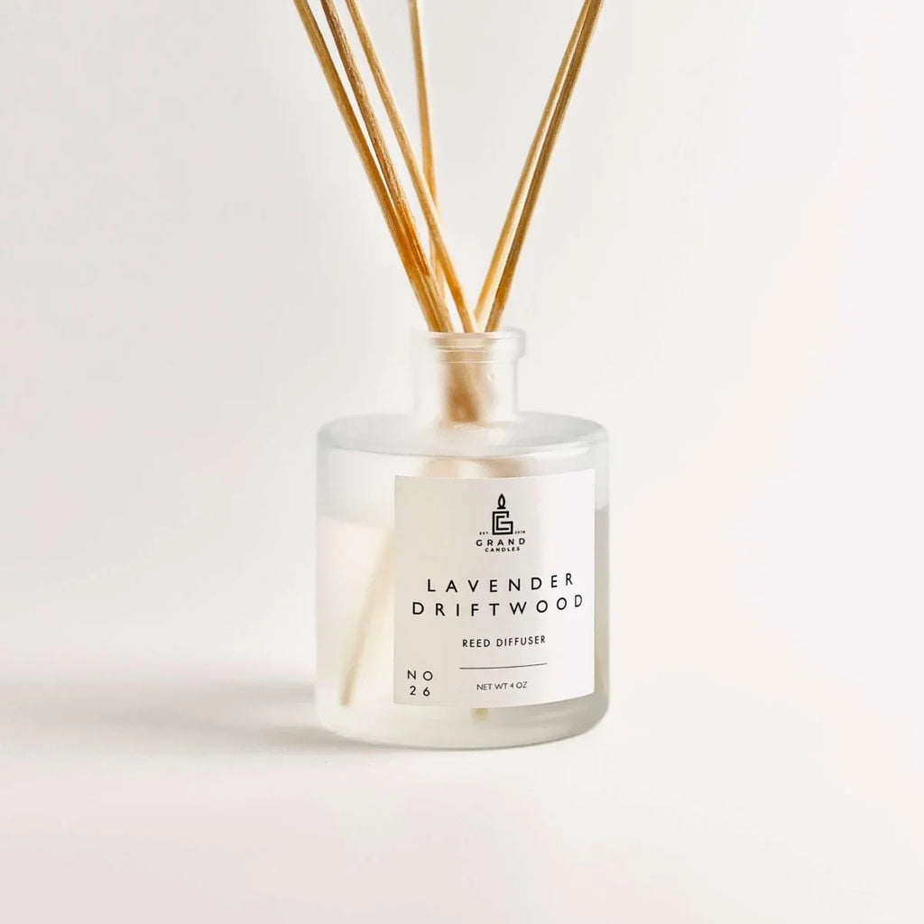 Lavender Driftwood Reed Diffuser Grand Candles LLC