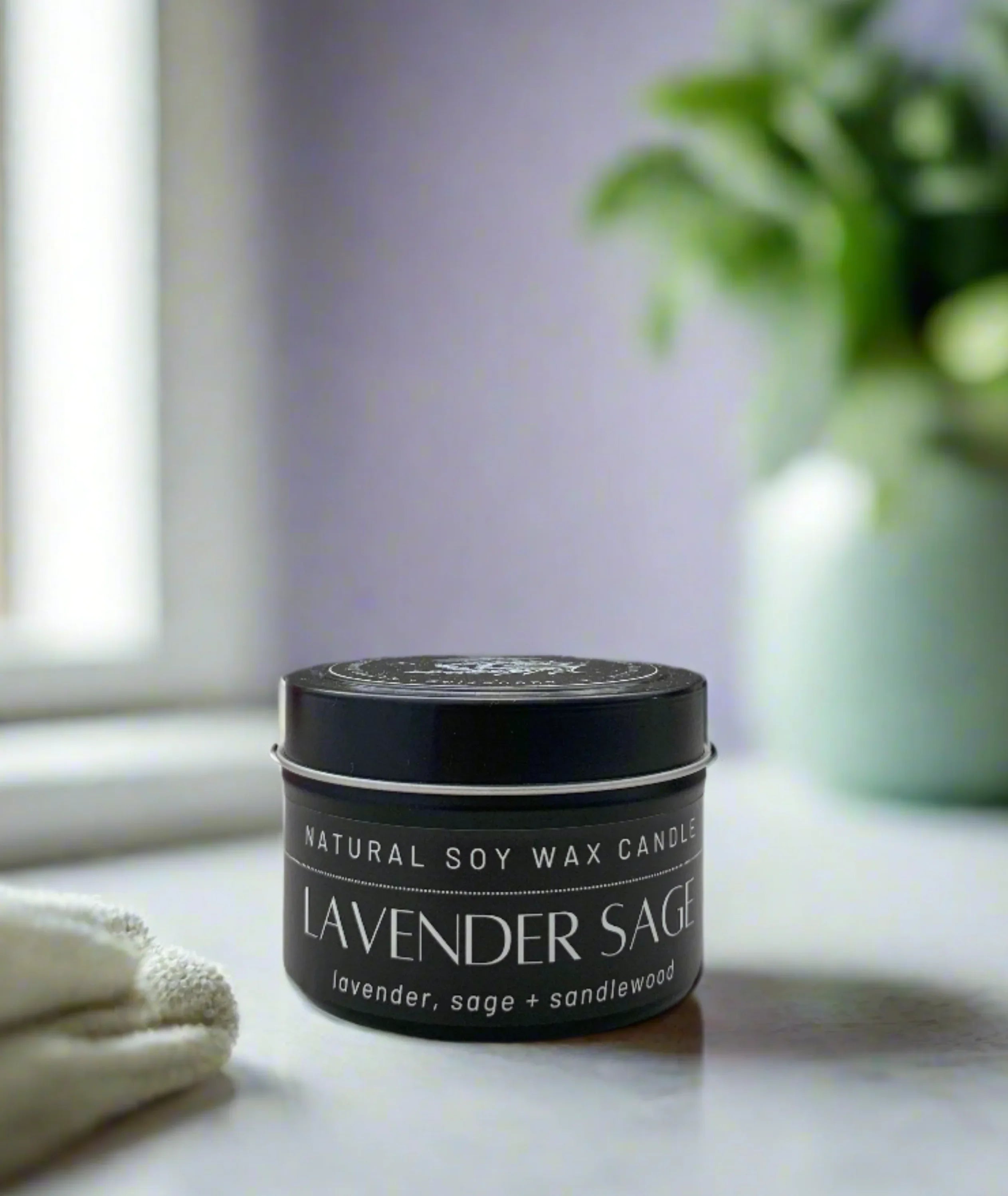 Lavender Sage - 4oz Soy Candle Augustine + Matter Candle Studio LLC