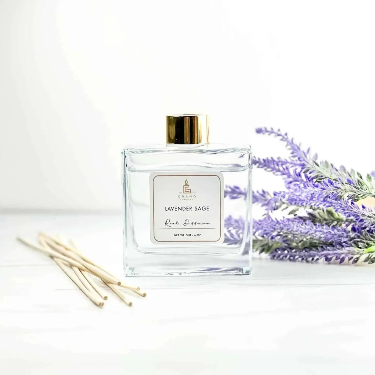Lavender Sage Reed Diffuser Grand Candles LLC