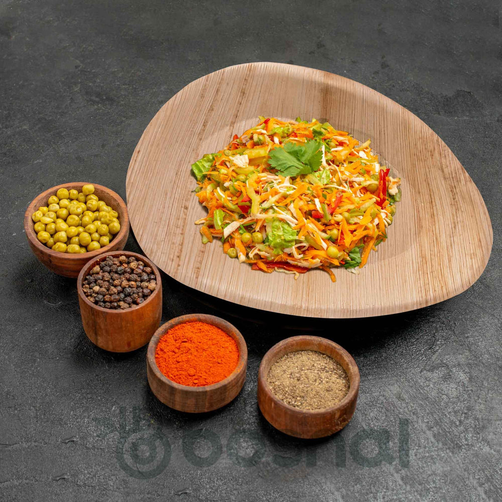 Bosnal - Palm Leaf Biodegradable Plates, Inch, Oval - House Of Avana