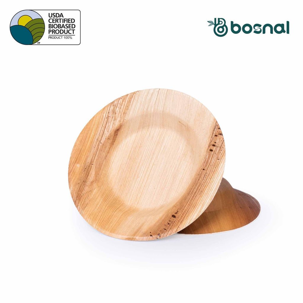 Bosnal - Palm Leaf Biodegradable Bowls, 9.5 Inch Round Soup Bowl - House Of Avana