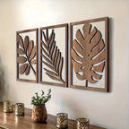 Wall Panel - Tropical Large Leaf Decor, top view - House Of Avana