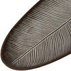 423 - Leaf Design Wood Tray - Elegant Jewelry Plate Tray with Intricate Leaf Design - Decorative... - House Of Avana