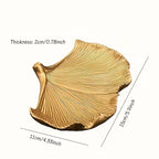 Leaf Resin Tray Compatible for Keys & Accessories - Elegant Nordic Style / Tabletop with Texture, Decorative Tray Suitable for Home, Entryway,, Christmas, Easter, Thanksgiving Decor