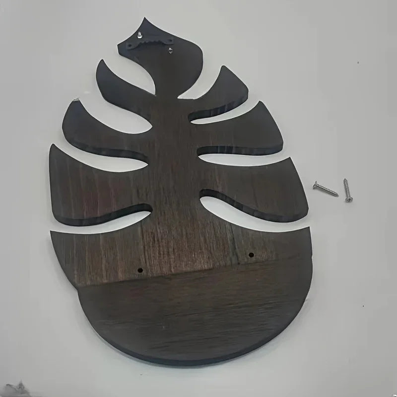 Shelf - Floating Wooden Leaf Design, texture detail - House Of Avana