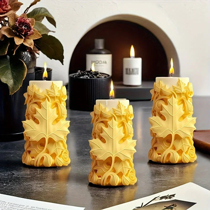 Silicone Maple Leaf Mold for Diy Candles - House Of Avana