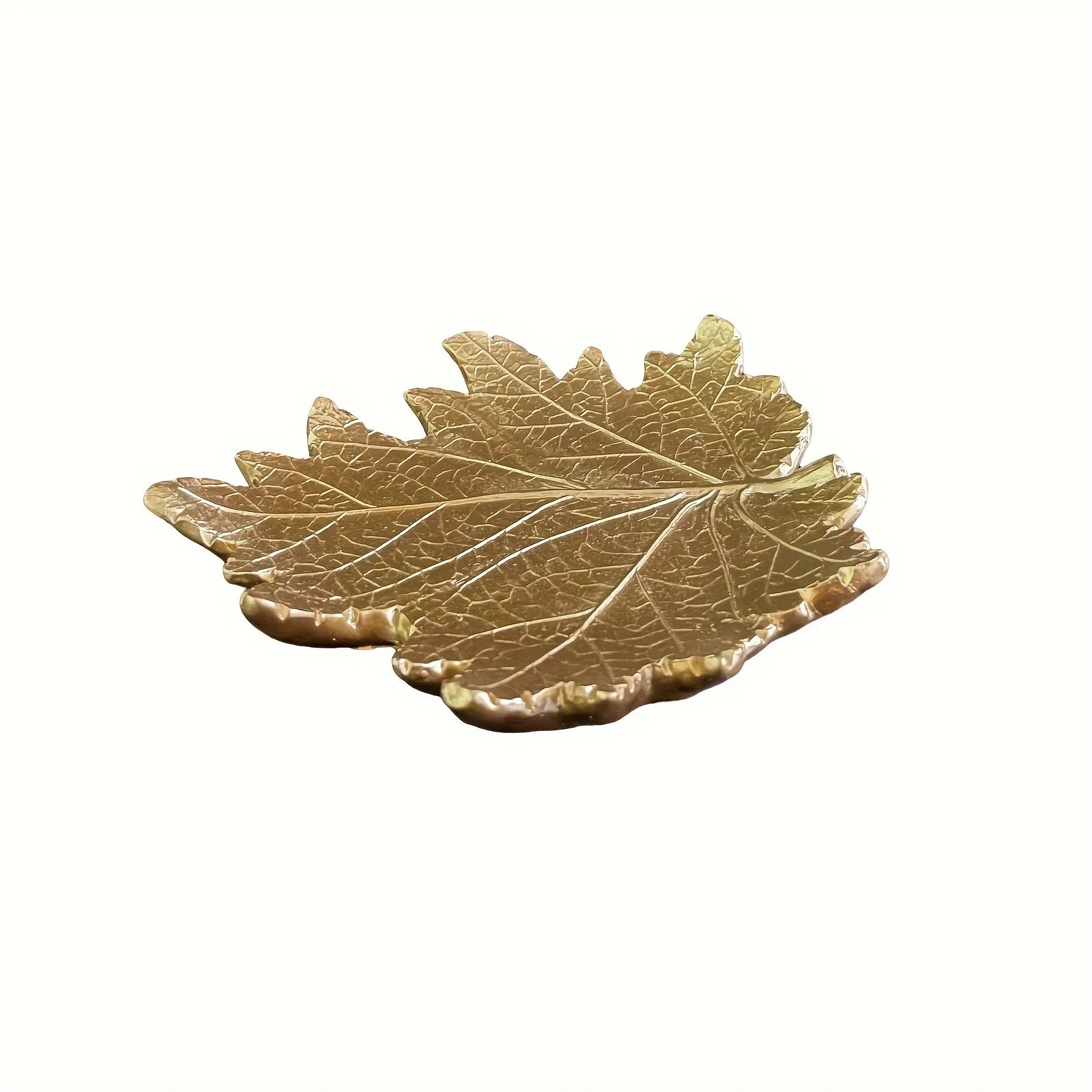 European Style Resin Leaf Decorative Tray for Jewelry, Keys, Candy, and Dessert Storage – Home and... - House Of Avana