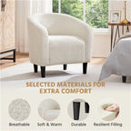 Brown leather accent chair with ergonomic back, modern style - House of Avana