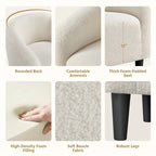 Brown leather accent chair with ergonomic back, modern style - House of Avana