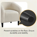 Brown leather accent chair with ergonomic back, modern style - House of Avana