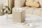 Tissue Box - Decorative Faux Leather Square, lifestyle image - House Of Avana