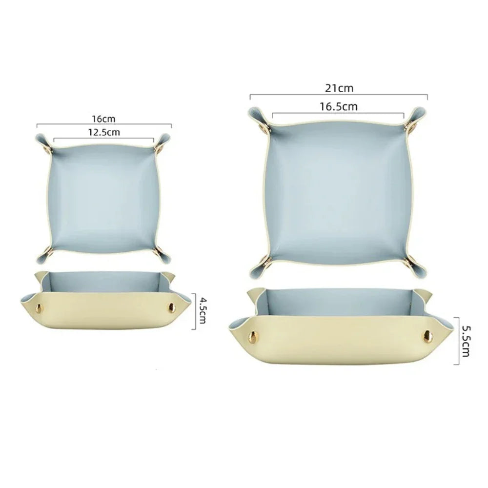 Leather Desktop Organizer Tray for Tabletop - House Of Avana